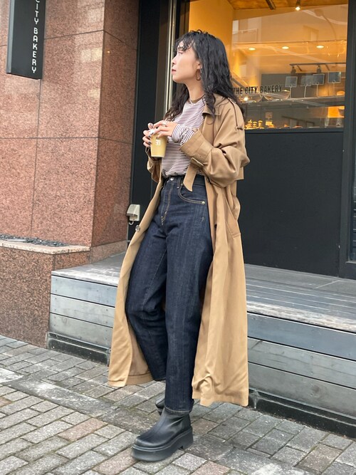 渡邊桃佳 Ungrid Ungridのデニムパンツを使ったコーディネート Wear