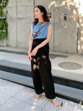 MOMOKAさん（レディース・160cm）の夏コーディネート