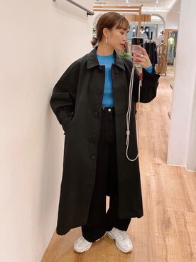 「Ungrid（アングリッド）のアイテム（その他アウター）」を使った、MOMOKAさん（レディース・160cm）の秋コーディネート
