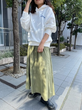 「Ungrid（アングリッド）のアイテム（ジャケット/アウター）」を使った、MOMOKAさん（レディース・160cm）の秋コーディネート