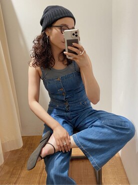 「Ungrid（アングリッド）のアイテム（サングラス）」を使った、MOMOKAさん（レディース・160cm）の夏コーディネート