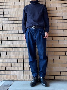 「DRIES VAN NOTEN（ドリスヴァンノッテン）のアイテム（スウェット）」を使った、KENTO.K【相互】さん（メンズ・168cm）の冬コーディネート