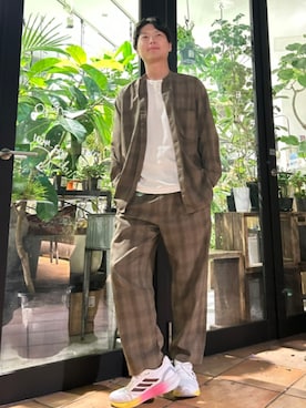 「ランニングシューズ」｜「UNIQLO（ユニクロ）のアイテム」を使った、ウラノス🐳さん（メンズ・175cm）の秋コーディネート