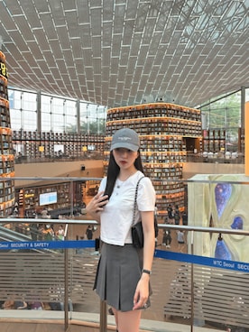 「アイテム（キャップ）」を使った、Chihiro🌚さん（レディース・153cm・20代）の夏コーディネート