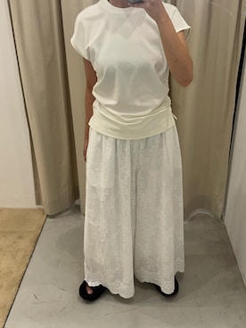「URBAN RESEARCH（アーバンリサーチ）のアイテム（Tシャツ/カットソー）」を使った、okuさん（レディース・161cm）の夏コーディネート