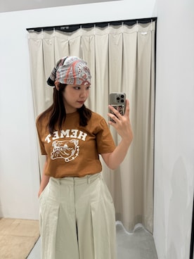 「KBF（ケイビーエフ）のアイテム（パンツ）」を使った、okuさん（レディース・161cm）の夏コーディネート