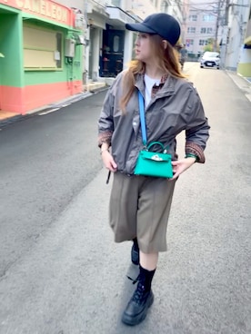 「VINTAGE（ヴィンテージ）のアイテム」を使った、lllharukalllさん（レディース・160cm）の秋コーディネート