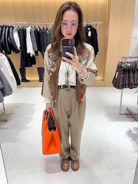 「アイテム（スウェット）」を使った、lllharukalllさん（レディース・160cm）の秋コーディネート