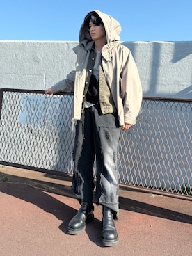 「HERE'S（HERE'S）のアイテム」を使った、けいさん（メンズ・173cm）の冬コーディネート