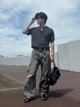 「半袖」｜けいさん（メンズ・173cm）の夏コーディネート