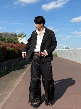 「アイテム（テーラードジャケット）」を使った、けいさん（メンズ・173cm）の秋コーディネート