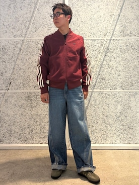 「アイテム（ジャージ）」を使った、IKさん（メンズ・172cm）の秋コーディネート