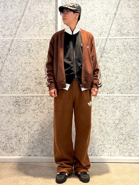 「アイテム（ジャージ）」を使った、IKさん（メンズ・172cm）の秋コーディネート