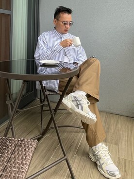 「AGILITY（アジリティー）のアイテム」を使った、Sam 66さん（メンズ・171cm）の冬コーディネート