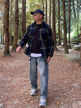 「AGILITY（アジリティー）のアイテム」を使った、Sam 66さん（メンズ・171cm）の秋コーディネート