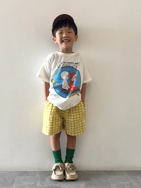 「riziere（リジェール）のアイテム」を使った、YU⭐︎さん（キッズ・100cm）の夏コーディネート