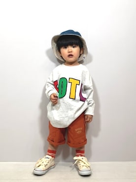 YU⭐︎さん（キッズ・90cm）の春コーディネート