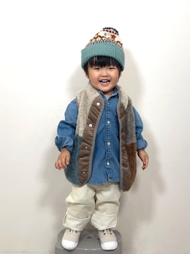 YU⭐︎さん（キッズ・80cm）の秋コーディネート