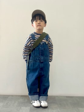 「アイテム（帽子）」を使った、YU⭐︎さん（キッズ・100cm）の春コーディネート