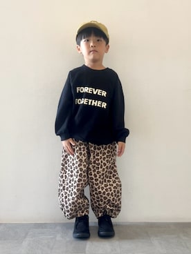 「p.premier（ピードットプルミエ）のアイテム」を使った、YU⭐︎さん（キッズ・110cm）の秋コーディネート
