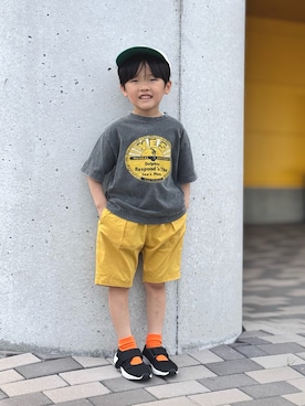 「アイテム（キャップ）」を使った、YU⭐︎さん（キッズ・100cm）の春コーディネート