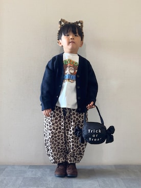 「アイテム（バッグ）」を使った、YU⭐︎さん（キッズ・100cm）の秋コーディネート