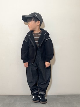 「アイテム（トップス）」を使った、YU⭐︎さん（キッズ・100cm）の秋コーディネート