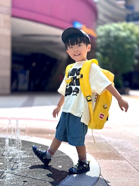 「アイテム（トップス）」を使った、YU⭐︎さん（キッズ・100cm）の秋コーディネート