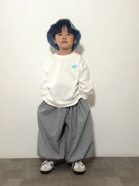 「Ocean&Ground（オーシャン&グラウンド）のアイテム」を使った、YU⭐︎さん（キッズ・100cm）の春コーディネート