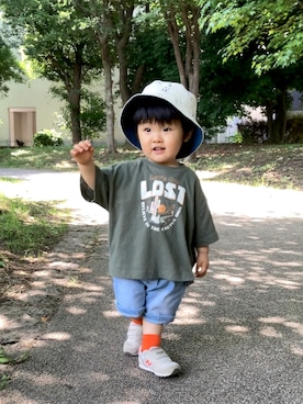 「オレンジ」｜YU⭐︎さん（キッズ・80cm）の夏コーディネート
