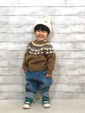 YU⭐︎さん(キッズ・80cm)の冬コーディネート