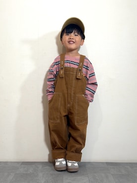 「MY LITTLE WONDERのアイテム（Tシャツ/カットソー）」を使った、YU⭐︎さん（キッズ・100cm）の夏コーディネート