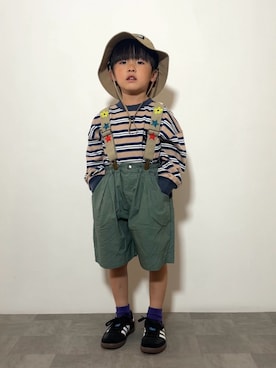 「THE NORTH FACE（ザノースフェイス）のアイテム」を使った、YU⭐︎さん（キッズ・100cm）の春コーディネート