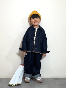 「アイテム（ジャケット/アウター）」を使った、YU⭐︎さん（キッズ・100cm）の秋コーディネート