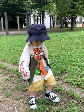 YU⭐︎さん（キッズ・90cm）の春コーディネート