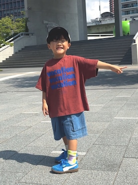 「アイテム（帽子）」を使った、YU⭐︎さん（キッズ・100cm）の夏コーディネート