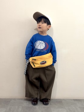 「アイテム（パンツ）」を使った、YU⭐︎さん（キッズ・100cm）の秋コーディネート