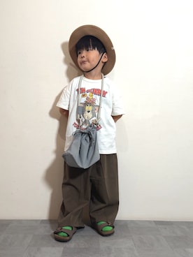 「アイテム（レッグウェア）」を使った、YU⭐︎さん（キッズ・100cm）の夏コーディネート
