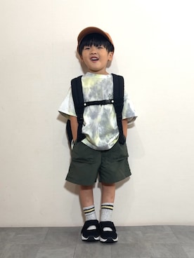 「アイテム（ソックス/靴下）」を使った、YU⭐︎さん（キッズ・100cm）の夏コーディネート