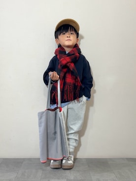 「アイテム（バッグ）」を使った、YU⭐︎さん（キッズ・100cm）の秋コーディネート