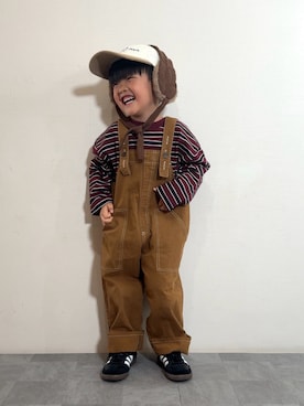 「アイテム（スニーカー）」を使った、YU⭐︎さん（キッズ・100cm）の秋コーディネート