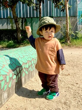 YU⭐︎さん（キッズ・70cm）の秋コーディネート