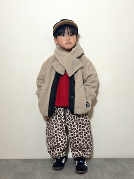 「アイテム（帽子）」を使った、YU⭐︎さん（キッズ・100cm）の冬コーディネート
