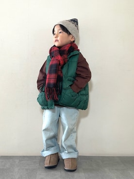 「アイテム（トップス）」を使った、YU⭐︎さん（キッズ・100cm）の秋コーディネート
