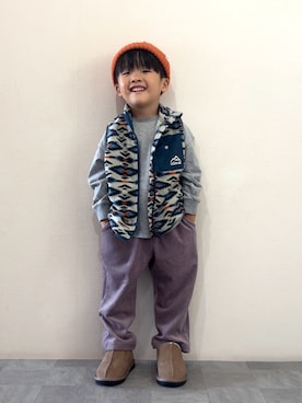 「アイテム（パンツ）」を使った、YU⭐︎さん（キッズ・100cm）の秋コーディネート