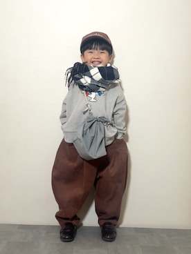 「CIAOPANIC TYPY（チャオパニックティピー）のアイテム」を使った、YU⭐︎さん（キッズ・100cm）の冬コーディネート