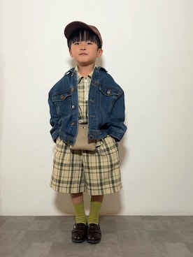 「antiqua（アンティカ）のアイテム」を使った、YU⭐︎さん（キッズ・100cm）の春コーディネート