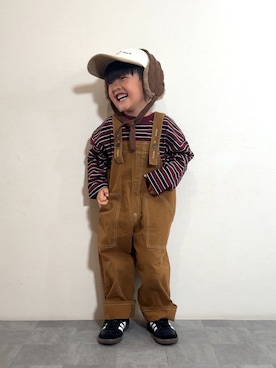 「アイテム（スニーカー）」を使った、YU⭐︎さん（キッズ・100cm）の秋コーディネート