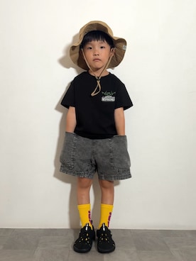 「BREEZE（ブリーズ）のアイテム」を使った、YU⭐︎さん（キッズ・100cm）の夏コーディネート