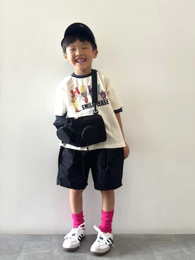 「BREEZE（ブリーズ）のアイテム」を使った、YU⭐︎さん（キッズ・100cm）の夏コーディネート
